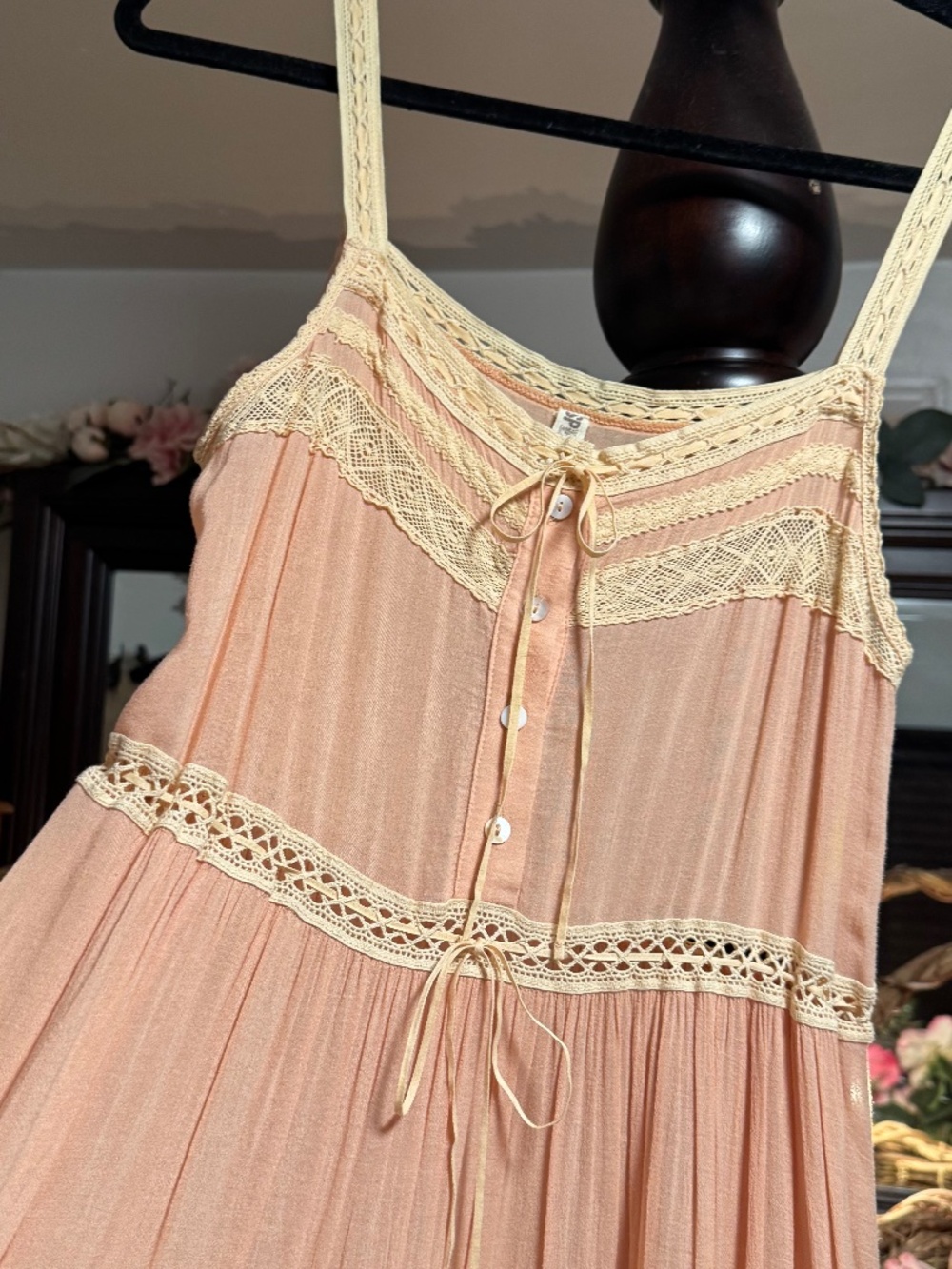Spell Prairie Gown Peach Small - Picture 5 of 11